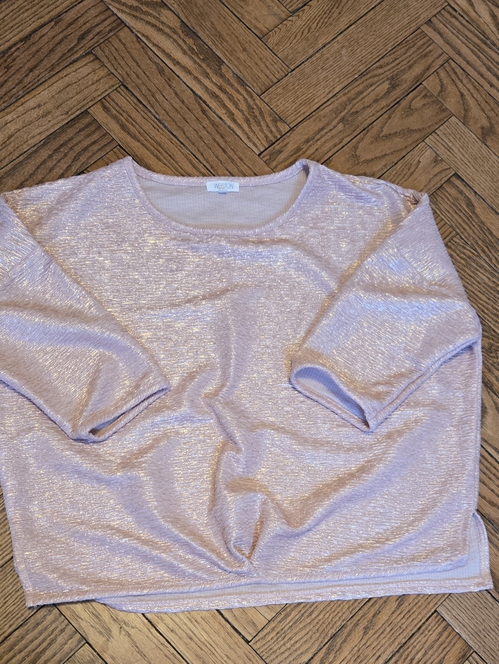 WESTON WEAR Shimmer Lavender Top